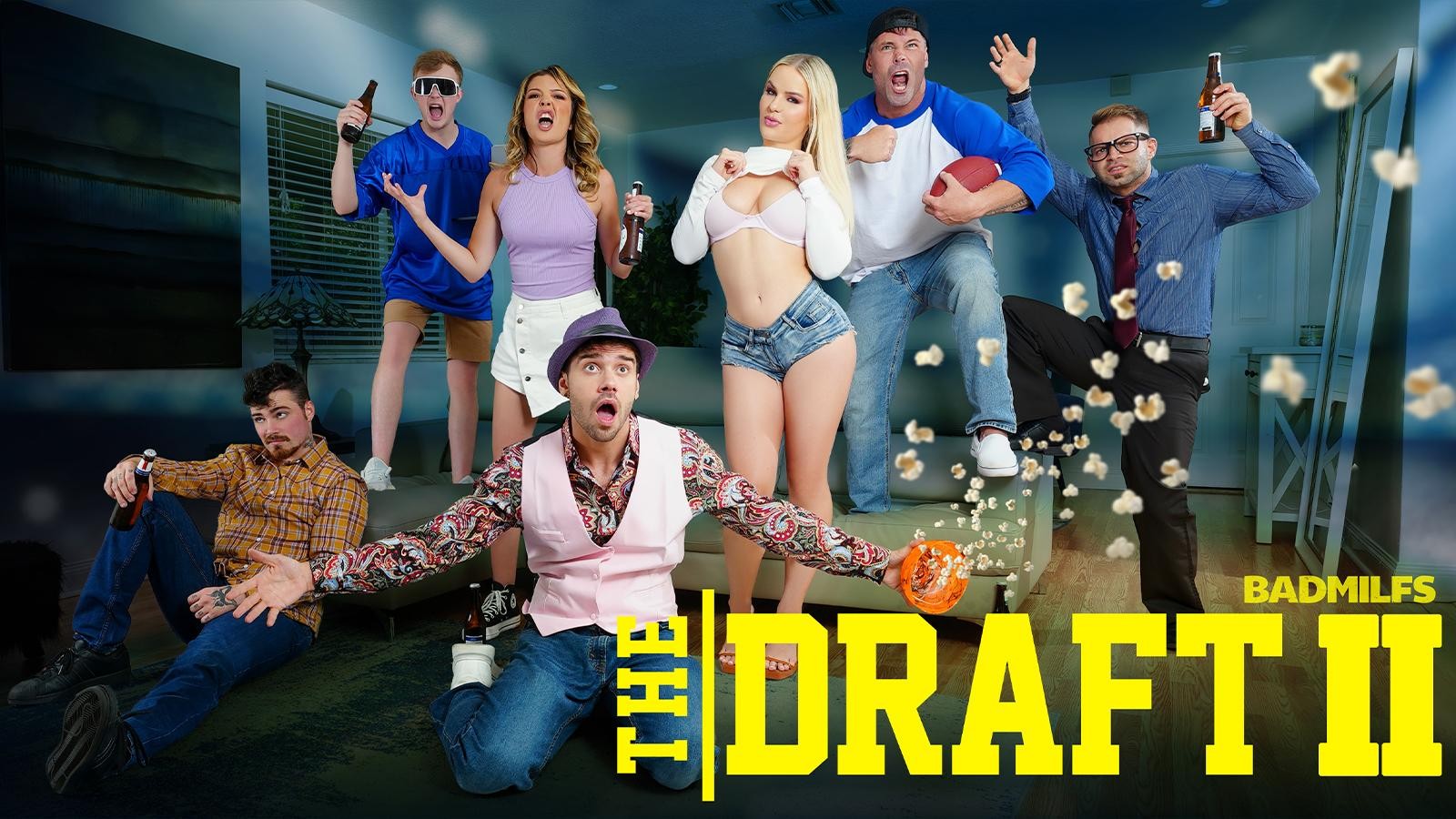 The Draft 2 (Part 1 of 3): It’s time for another year of fantasy football, and this season, things are as hot as ever! Nade surprises the rest of the draft crew when he reveals his stepsister, Slimthick, is looking to join their fantasy league. Not surprisingly, Tiffany, Jimmy, Joey, and Nicky are not into the idea and huddle together to plan against adding her. But Slimthick is cunning and uses her natural allure to snag Logan’s vote. And she doesn’t stop there - Slimthick reels in Tiffany and Jimmy’s vote by using her unrivaled sexual prowess. It looks like this season of the Draft is shaping up to be unforgettable!